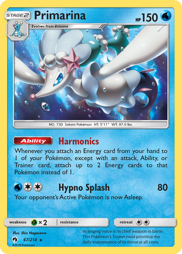 Primarina (67/214) [Sun & Moon: Lost Thunder] - Duel Kingdom
