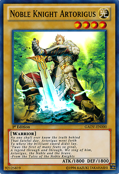 Noble Knight Artorigus [GAOV-EN000] Super Rare - Duel Kingdom