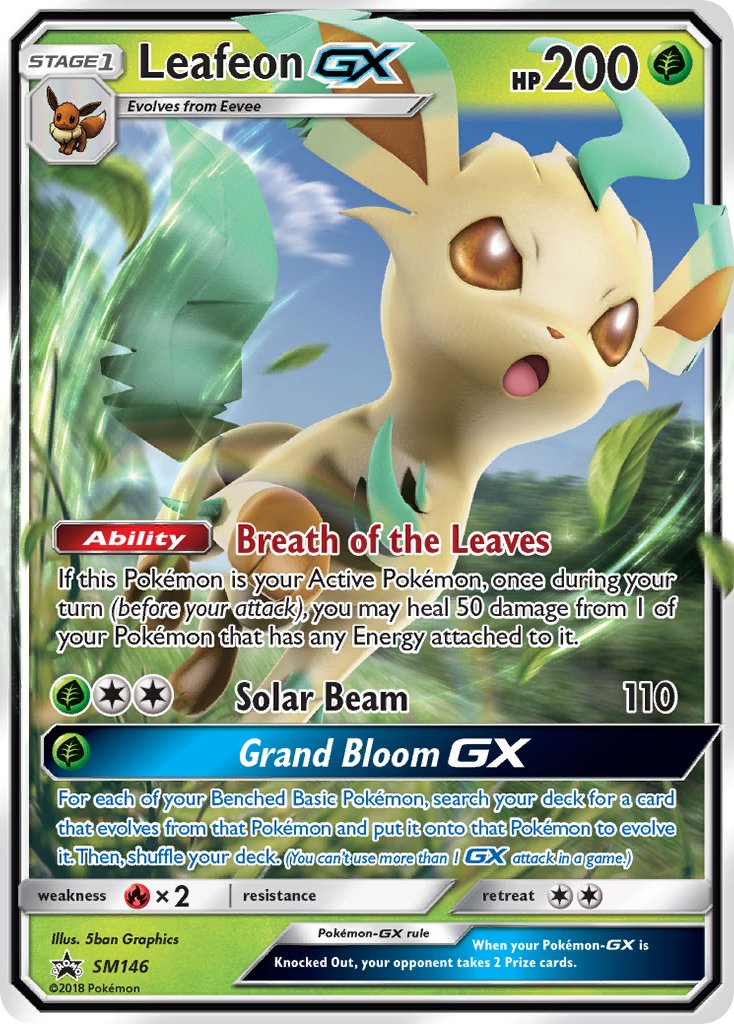 Leafeon GX (SM146) [Sun & Moon: Black Star Promos] - Duel Kingdom