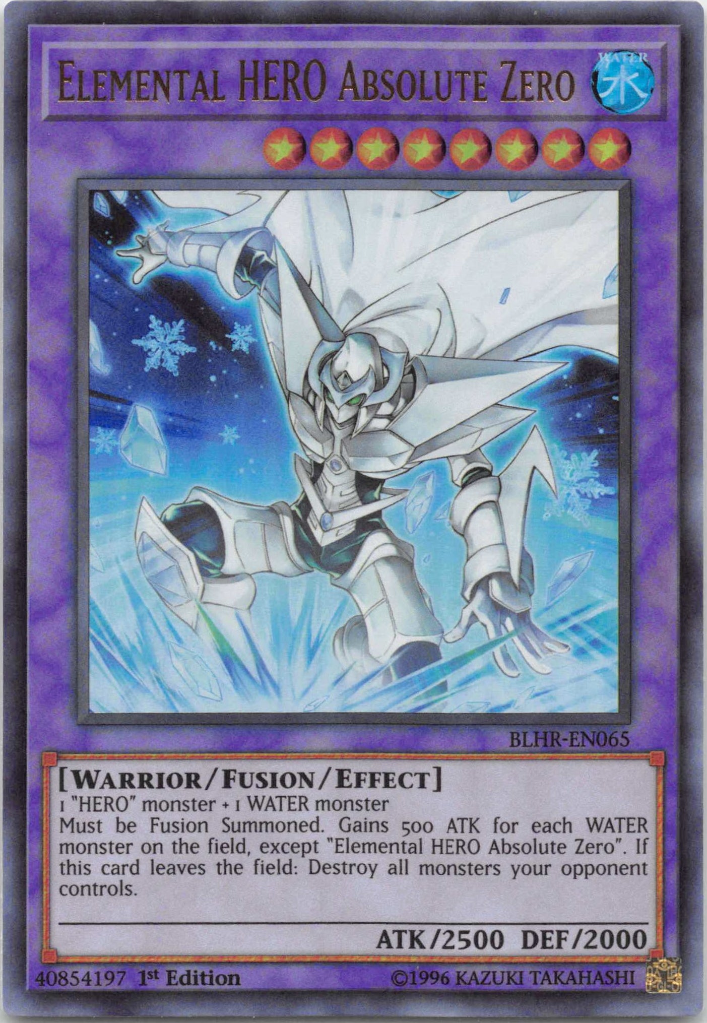 Elemental Hero Absolute Zero [BLHR-EN065] Ultra Rare