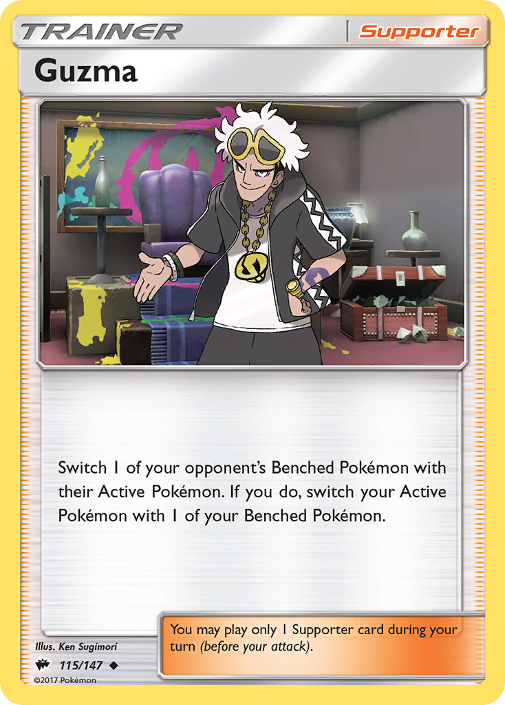 Guzma (115/147) [Sun & Moon: Burning Shadows] - Duel Kingdom