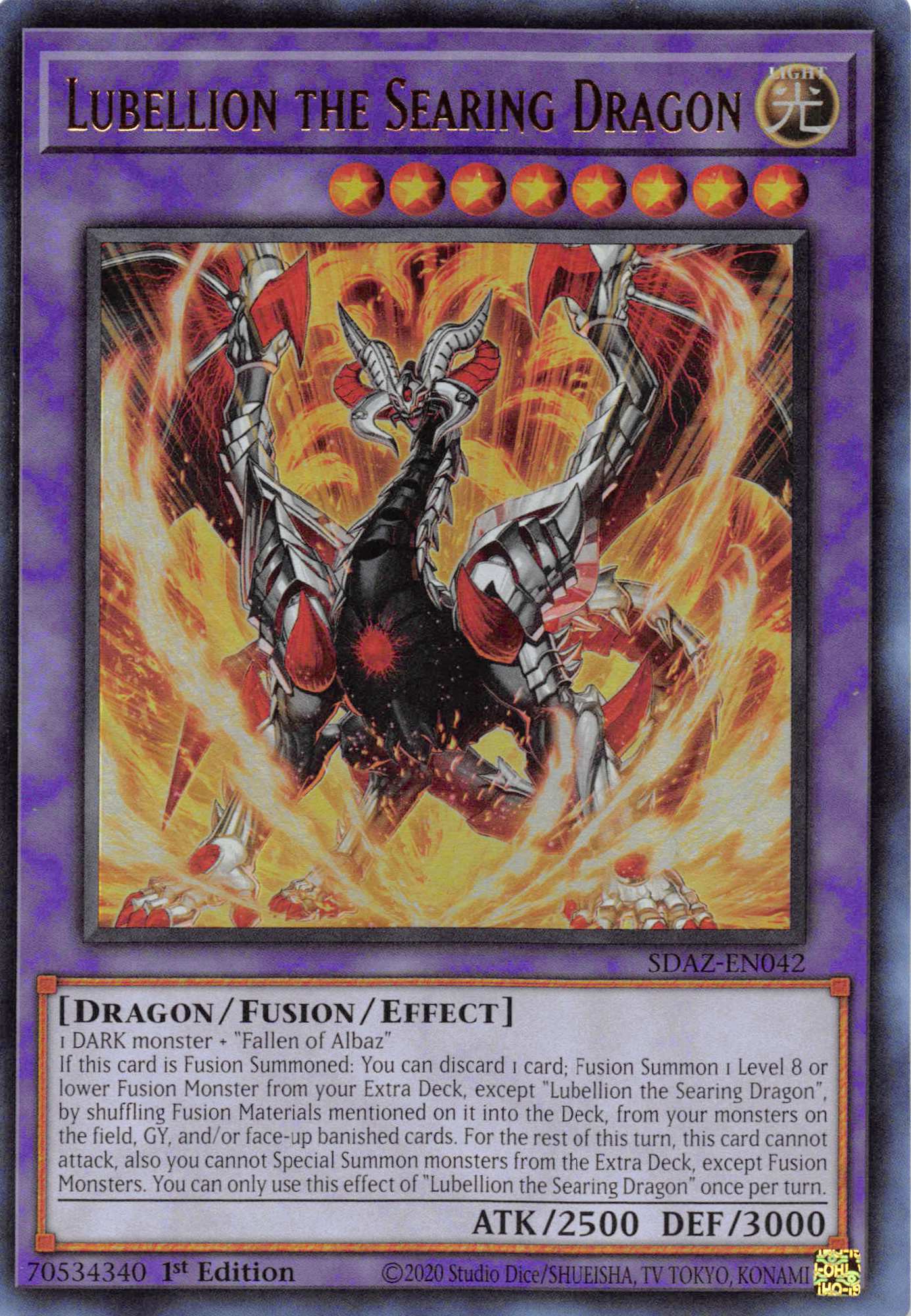 Lubellion the Searing Dragon [SDAZ-EN042] Ultra Rare - Duel Kingdom