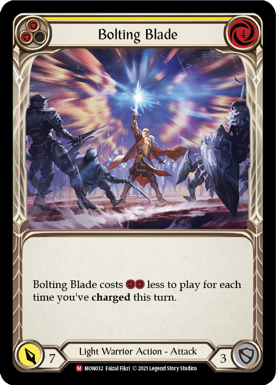 Bolting Blade (Rainbow Foil) [MON032-RF] 1st Edition Rainbow Foil - Duel Kingdom