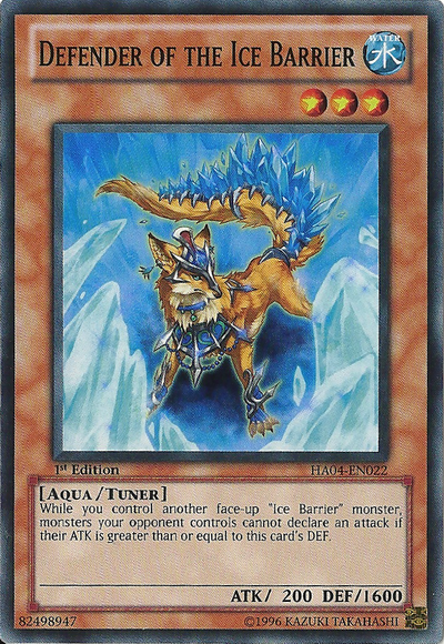 Defender of the Ice Barrier [HA04-EN022] Super Rare - Duel Kingdom