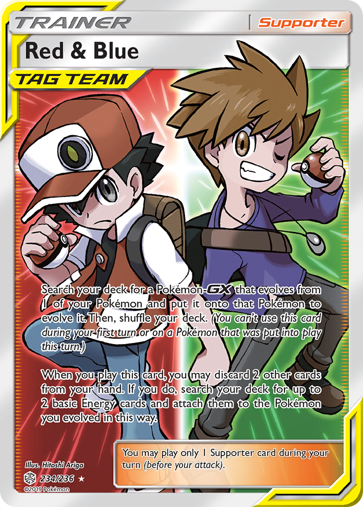 Red & Blue (234/236) [Sun & Moon: Cosmic Eclipse] - Duel Kingdom