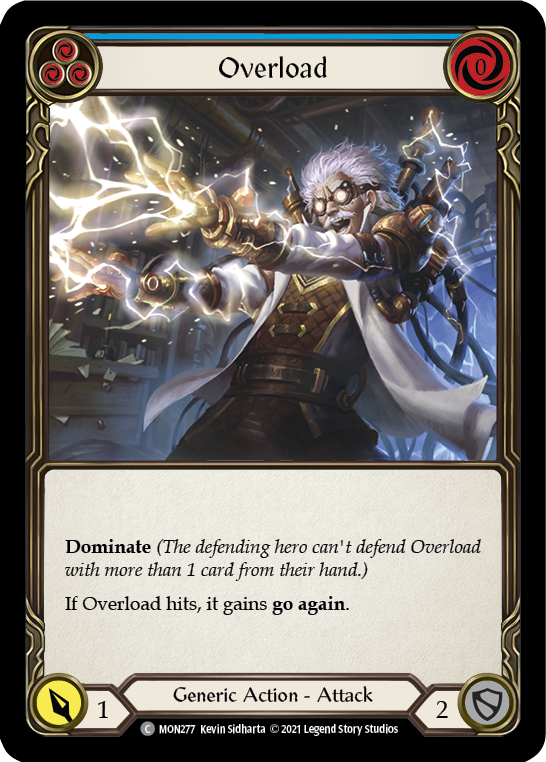 Overload (Blue) [MON277] 1st Edition Normal - Duel Kingdom