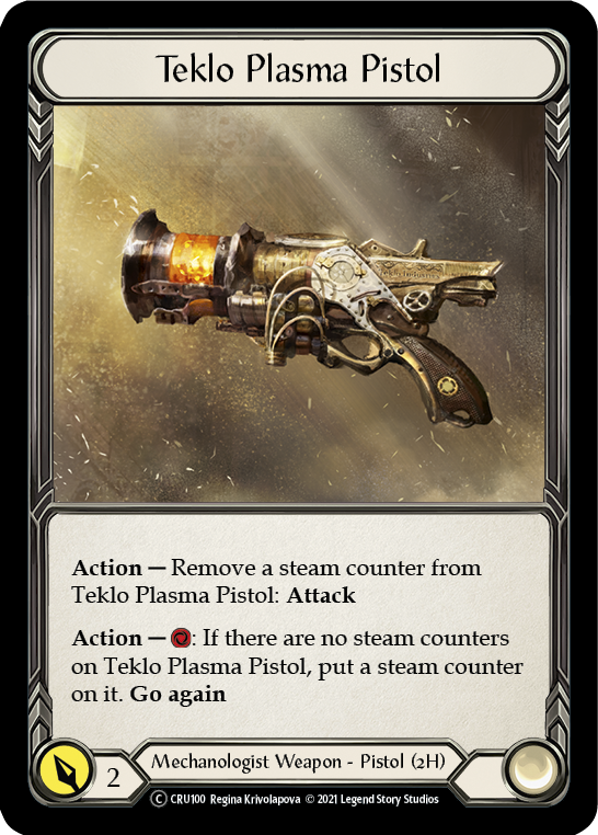 Teklo Plasma Pistol (Rainbow Foil) [CRU100-RF] Unlimited Rainbow Foil - Duel Kingdom