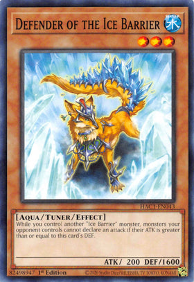 Defender of the Ice Barrier [HAC1-EN043] Common - Duel Kingdom