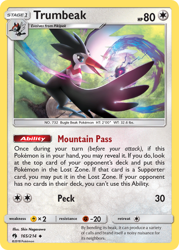 Trumbeak (165/214) [Sun & Moon: Lost Thunder] - Duel Kingdom