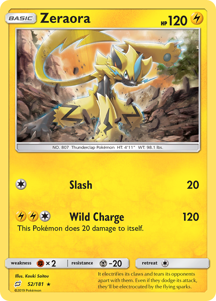 Zeraora (52/181) [Sun & Moon: Team Up] - Duel Kingdom