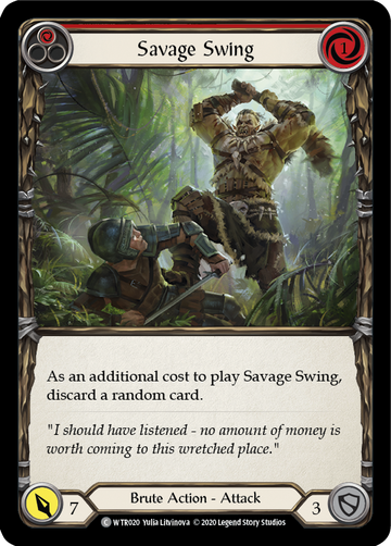 Savage Swing (Red) [WTR020] Unlimited Rainbow Foil - Duel Kingdom