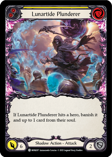Lunartide Plunderer (Yellow) (Rainbow Foil) [MON207-RF] 1st Edition Rainbow Foil - Duel Kingdom