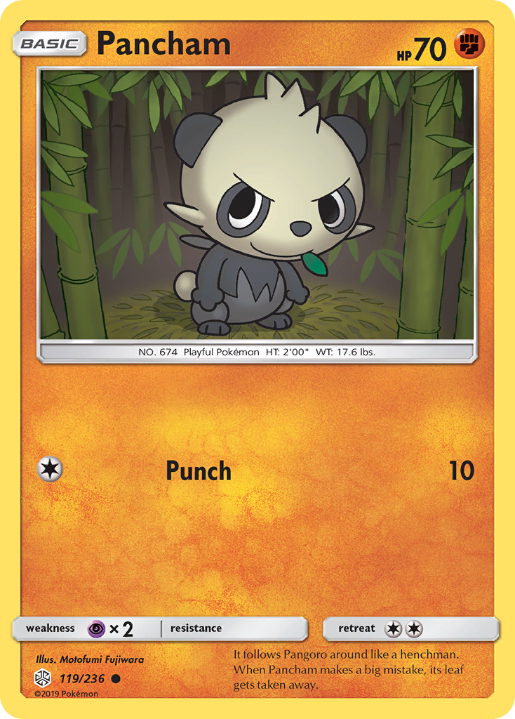 Pancham (119/236) [Sun & Moon: Cosmic Eclipse] - Duel Kingdom