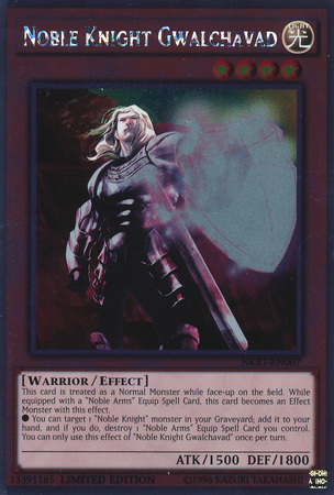 Noble Knight Gwalchavad [NKRT-EN007] Platinum Rare - Duel Kingdom