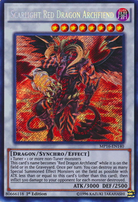 Scarlight Red Dragon Archfiend [MP16-EN140] Secret Rare - Duel Kingdom