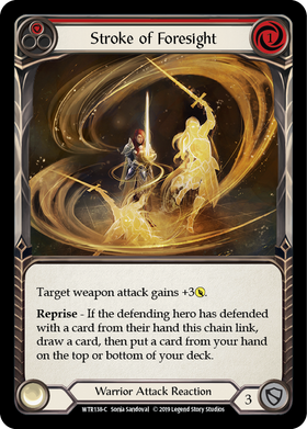 Stroke of Foresight (Red) [WTR138-C] Alpha Print Normal - Duel Kingdom