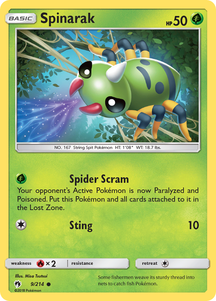 Spinarak (9/214) [Sun & Moon: Lost Thunder] - Duel Kingdom