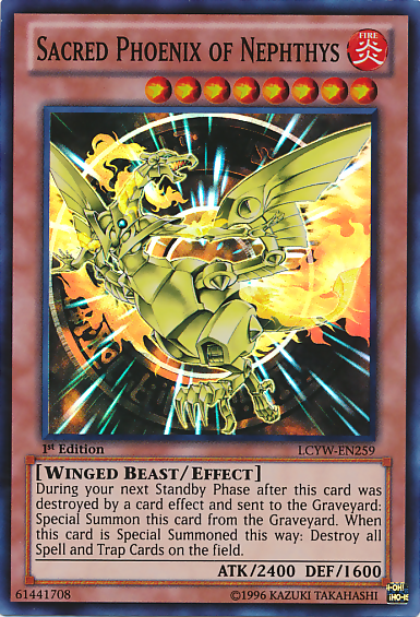 Sacred Phoenix of Nephthys [LCYW-EN259] Super Rare - Duel Kingdom
