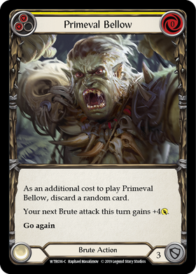 Primeval Bellow (Yellow) [WTR036-C] Alpha Print Normal - Duel Kingdom
