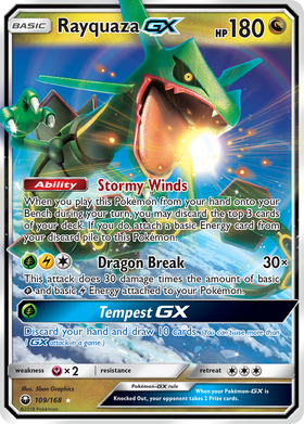 Rayquaza GX (109/168) [Sun & Moon: Celestial Storm] - Duel Kingdom