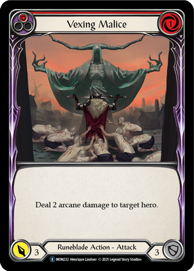 Vexing Malice (Red) (Rainbow Foil) [U-MON232-RF] Unlimited Rainbow Foil - Duel Kingdom