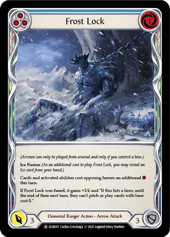 Frost Lock [U-ELE035] Unlimited Rainbow Foil - Duel Kingdom