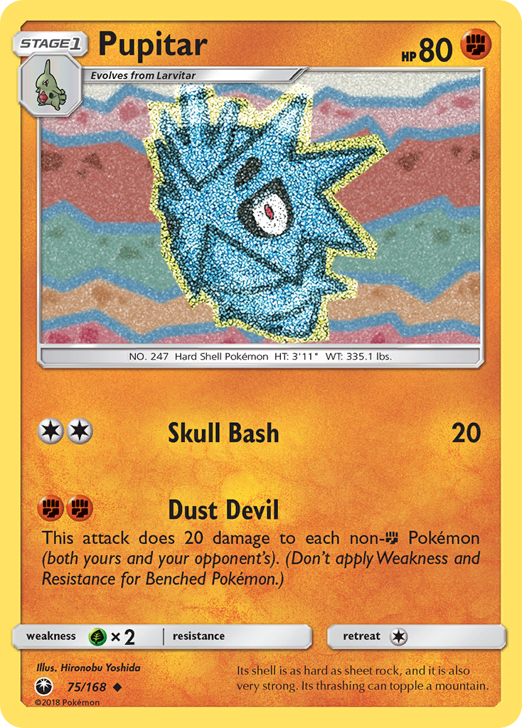 Pupitar (75/168) [Sun & Moon: Celestial Storm] - Duel Kingdom