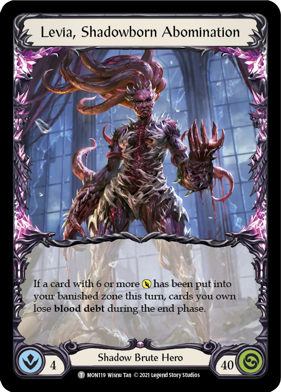 Levia, Shadowborn Abomination // Levia [MON119 // MON120] 1st Edition Normal - Duel Kingdom
