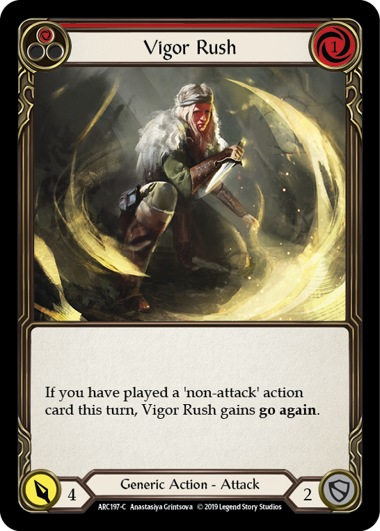 Vigor Rush (Red) [ARC197-C] 1st Edition Normal - Duel Kingdom