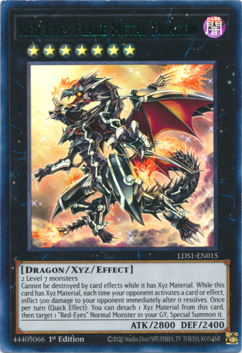 Red-Eyes Flare Metal Dragon (Green) [LDS1-EN015] Ultra Rare - Duel Kingdom