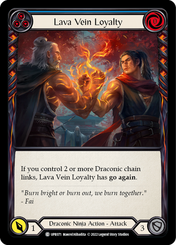 Lava Vein Loyalty (Blue) [UPR071] (Uprising)  Rainbow Foil
