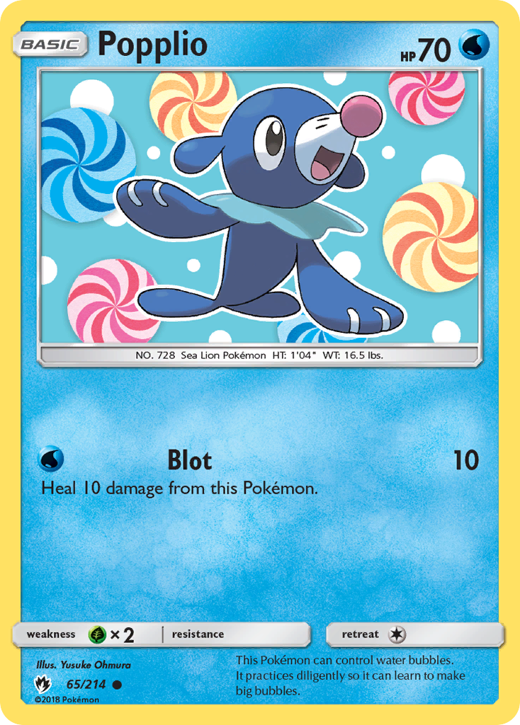 Popplio (65/214) [Sun & Moon: Lost Thunder] - Duel Kingdom