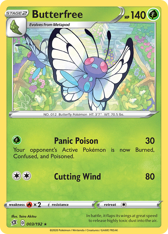 Butterfree (3/192) [Sword & Shield: Rebel Clash] - Duel Kingdom