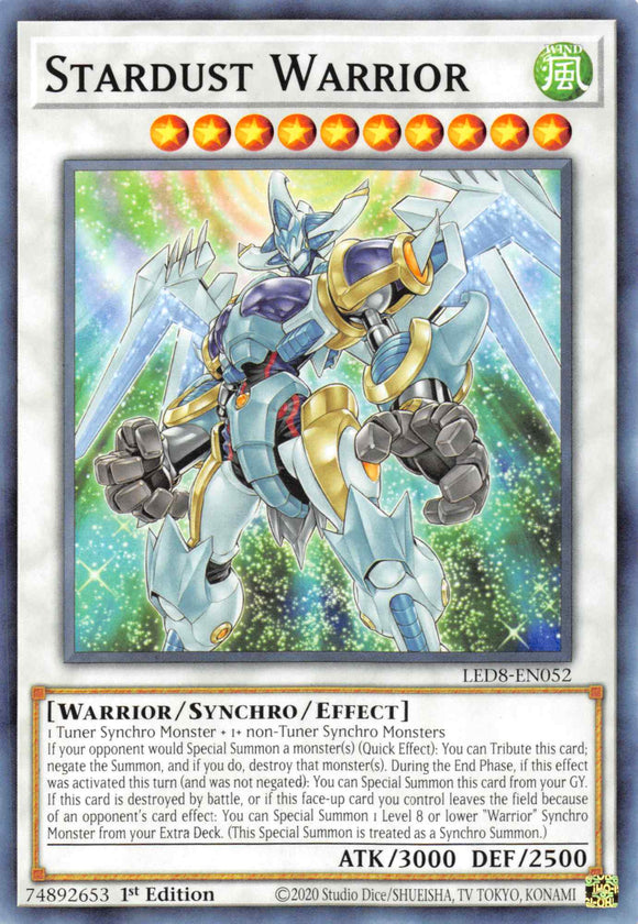 Stardust Warrior [LED8-EN052] Common - Duel Kingdom