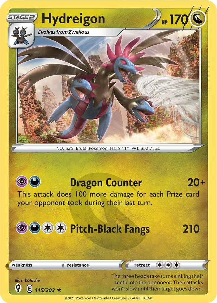 Hydreigon (115/203) [Sword & Shield: Evolving Skies] - Duel Kingdom