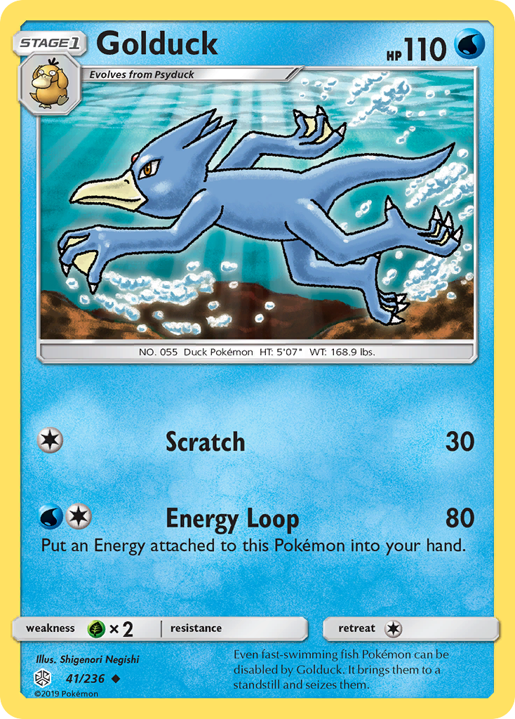 Golduck (41/236) [Sun & Moon: Cosmic Eclipse] - Duel Kingdom