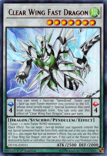 Clear Wing Fast Dragon [DUDE-EN011] Ultra Rare