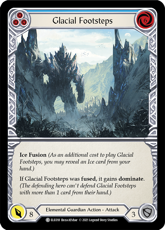 Glacial Footsteps (Blue) [ELE018] 1st Edition Normal - Duel Kingdom