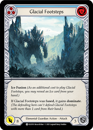 Glacial Footsteps (Blue) [ELE018] 1st Edition Normal - Duel Kingdom