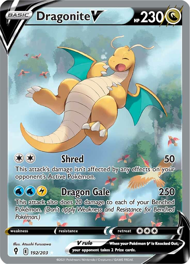 Dragonite V (192/203) [Sword & Shield: Evolving Skies] - Duel Kingdom