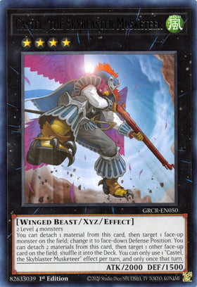 Castel, the Skyblaster Musketeer [GRCR-EN050] Rare - Duel Kingdom