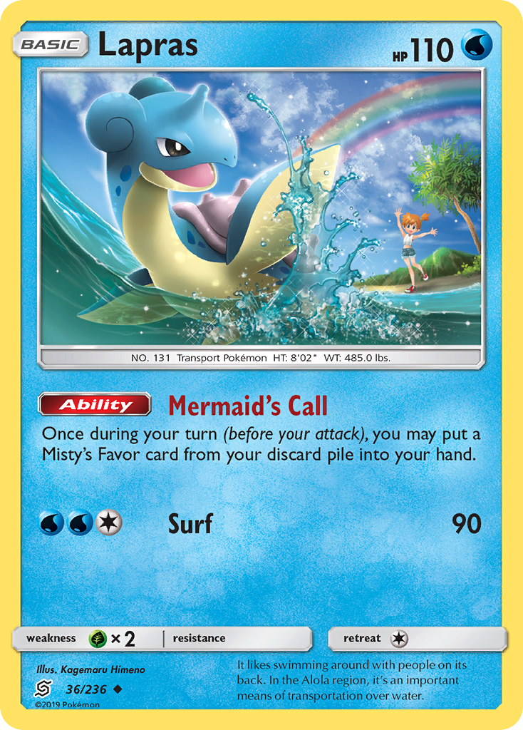 Lapras (36/236) [Sun & Moon: Unified Minds] - Duel Kingdom