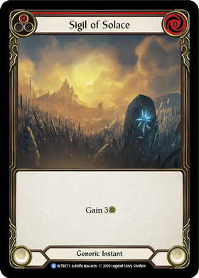 Sigil of Solace (Red) [WTR173] Unlimited Rainbow Foil - Duel Kingdom