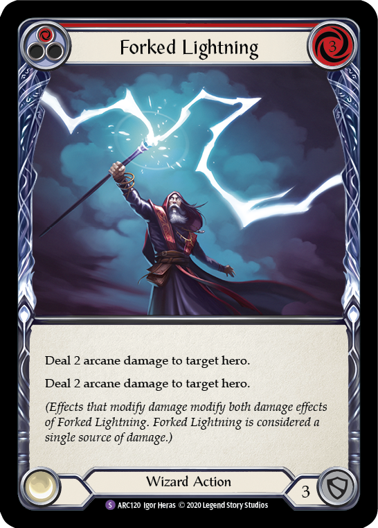 Forked Lightning [ARC120] Unlimited Rainbow Foil - Duel Kingdom