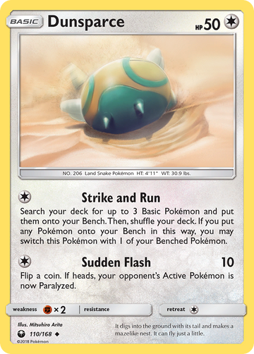 Dunsparce (110/168) [Sun & Moon: Celestial Storm] - Duel Kingdom