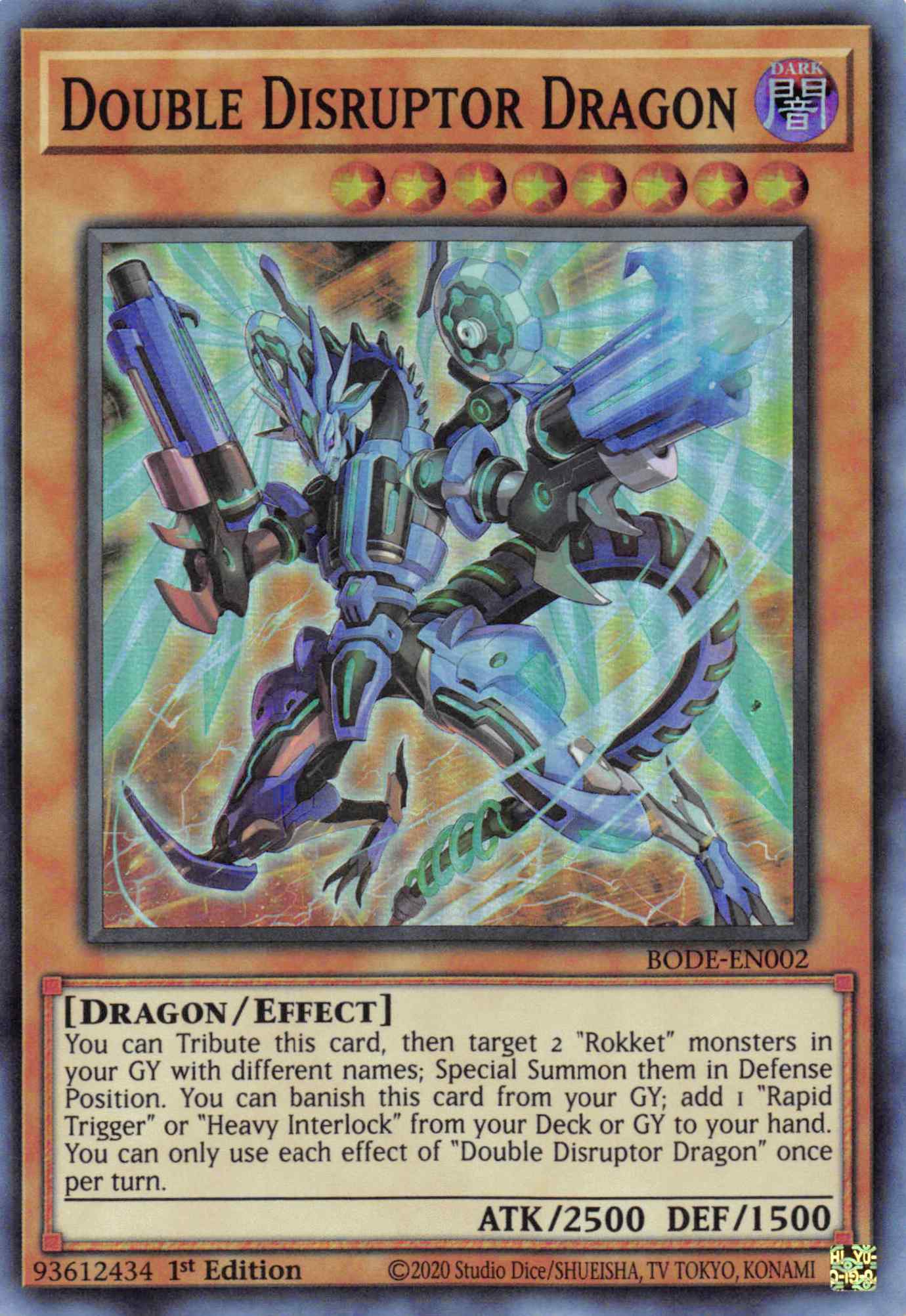 Double Disrupter Dragon [BODE-EN002] Super Rare - Duel Kingdom