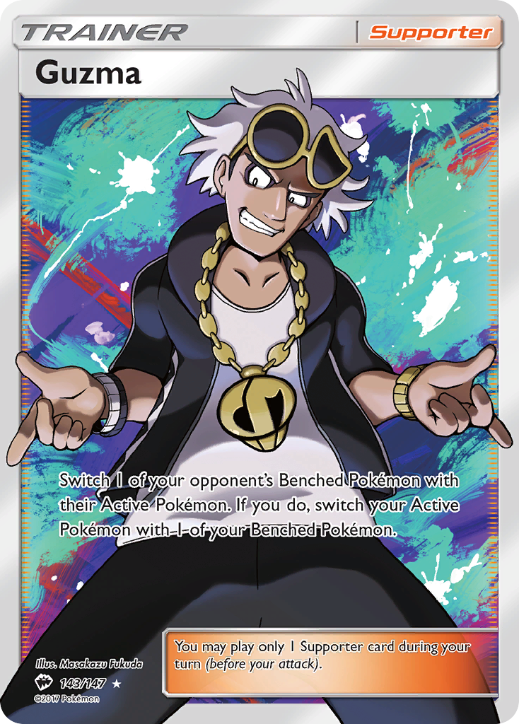 Guzma (143/147) [Sun & Moon: Burning Shadows] - Duel Kingdom