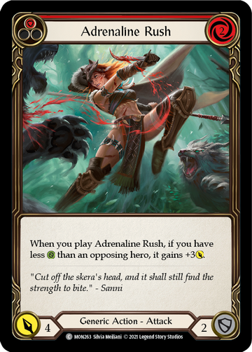 Adrenaline Rush (Red) [MON263] 1st Edition Normal - Duel Kingdom