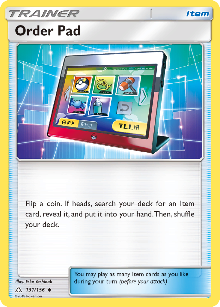 Order Pad (131/156) [Sun & Moon: Ultra Prism] - Duel Kingdom