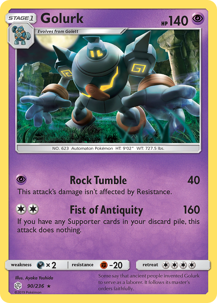 Golurk (90/236) [Sun & Moon: Cosmic Eclipse] - Duel Kingdom